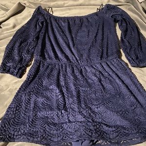 Size XL Lilly Pulitzer Navy romper.